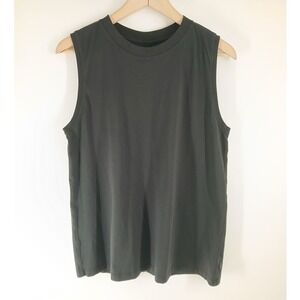 Lululemon Muscle Tank Womens 6 Black Sleeveless Crew Neck Athletic Top